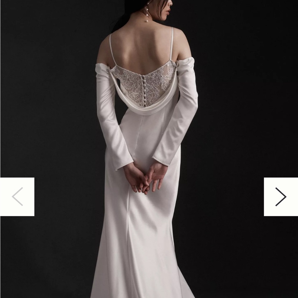 BHLDN Besa Georgia Anthropologie White Wedding Dress